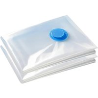 2 Pack Reusable Vacuum Storage Bags, Travel Storage Bags for Clothes, Duvets, Bedding & Pillows