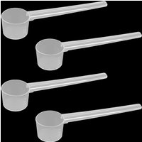 10Pcs 5ML Plastic Measuring Spoons Teaspoon Reusable Scoop Coffee Scoops for Canisters, Liquids Powders Kitchen Cooking Tool