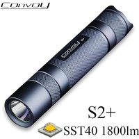 Convoy S2 Plus z Luminus SST40 Linterna latarka Led latarka o dużej mocy 18650 wielokolorowa latarka 1800lm lampa kempingowa