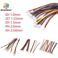 5PCS SH/JST/ZH/PH/XH 1.0MM 1.25MM 1.5MM 2.0MM 2.54MM Female Plug Connector with 10/20/30cm Wire 2/3/4/5/6/7/8/10/12P