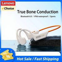 Choice Lenovo S102 Bezprzewodowe Słuchawki Sportowe z Przewodnictwem Kostnym, Wodoodporne IPX6, Słuchawki do Jazdy na Rowerze i Fitnessu, Bluetooth V6.0
