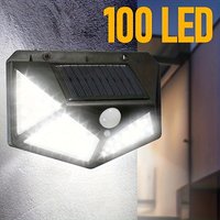 1/2/4PCS New Solar Lights Outdoor Wall Lamp PIR Motion Sensor 100LED Solar Powered Sunlight Street Light for Garden Courtyard