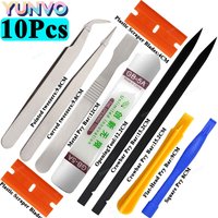 Multi-function Phone Repair Tool Kit, LCD Screen Opening Pry Glue Removal Cleaning Tools for iPhone iPad Tablet Laptop Watch