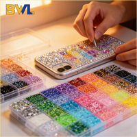 40 Colors Resin Flatback Rhinestones Gems for Phone Case DIY Nail Art Clothing Shoes Craft Decoration Accessories