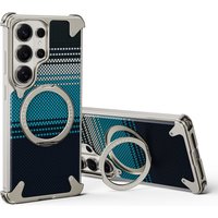 Oatsbasf Frameless Case for Samsung Galaxy S26 Ultra w/ 360° Rotatable Magnetic Stand Shockproof Phone Cover Easy S Pen Access