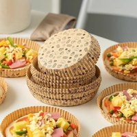 50pcs Multi-size Round Disposable Pizza Pans Non-Stick Greaseproof Pizza Paper Tray Baking Papers Baking Applications