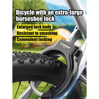 AliExpress ETOOK Bicycle Horseshoe Lock Anti-Drill Bicycle Frame Wheel Clamp Lock Hardened Steel Anti-theft Bike Lock for 3