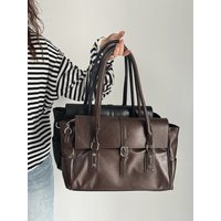 CGCBAG 2026 New Luxury Tote Bags Designers Commuting Lage Capacity Women's Tote Bags High Quality PU Leather Female Handbags