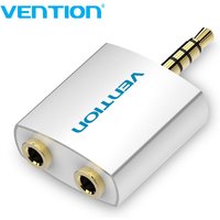 Vention 3.5mm Earphone Audio Splitter Connecter Adapter with mic 1 Male to 2 Female Audio Adapter For Headphone PC Mobile Phone