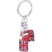British Themed Keychain Cute Keyrings London Souvenirs Alloy Unique Design Bag Charms City Keychains Travel Gift