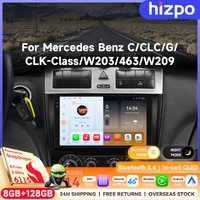 Hizpo 9-Zoll Elektronisches Kabelloses Carplay für Mercedes Benz CLC W203 C180 C200 CLK200 CLK W209 Multimedia Smart Player Bildschirm WiFi BT