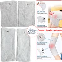 Conductive Silver Fiber Electrode Gloves Socks Bracer TENS Muscle Stimulator Body Massage Device for Foot Hand Therapy