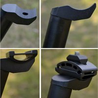 Bike Modification Accessory Seatpost Head Aluminum Alloy Clamp Saddle Pipe Holder for Bicycle Replacement and Upgrade