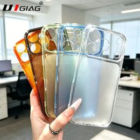 Cute 17 Pro Max Look Soft Case for iPhone 17 16 15 14 Pro Max Candy Color Clear Silicone Ultra Thin Anti-Yellow Shockproof Cover