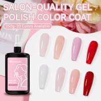GC H22 2 Milky White Opies Gel Nail Polish Bubble Bath + Funny Bunny Gel Polish - French Manicure