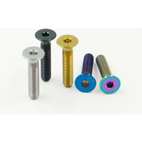 AliExpress Ti-meda Tech Bike Stem Countersunk Screw M6 x 25 30 35 40mm Titanium Alloy Flat Head Headset Cap Bolt Bike Headset Stem Top Cap Fixing Bolts