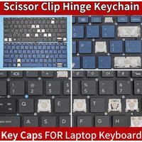Replacement Keycap Key cap &Scissor Clip&Hinge For HP Elite Dragonfly G2 MAX 13.3 Cyan N9181BL SG-99100-XUA 100P5226 Keyboard