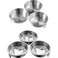 Stainless Steel Egg Poacher Poaching Pan Mould Egg Steamer Steamed Egges Mold Hoousehold Kitchen Cooking Tool Gadget