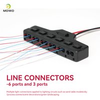 Port Sharer Paralleler LEDLlight Shunt Wiring Box Sand Table Model Scene Lighting System