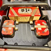 Applicable to 1/10 VANQUISH H10 OPTIC rear beds with Simulation of fuel tank and battery decoration