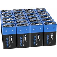 Hixon 9V 8500mAh 9 Volt Li-ion Rechargeable Battery 6F22 Li-ion 9v Battery Lithium Rechargeable Batteries for Smoke Alarm Portab