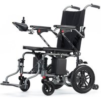 Brushed Motor Carbon Steel Lightweight Remote Control Electric Folding Wheelchairs