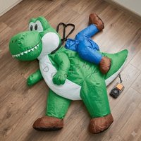 Halloween Dinosaur Anime Super Brother Yoshi Cosplay Inflatable Costume Carnival Party Outfit Quick Inflation Suit For Men Women