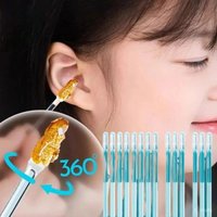 24Pcs Sticky Ear Digger Ear Digging Tool Wax Cleaning Special Not Hurt Digging Spoon Digging Cotton Swabs Tools Personal Health