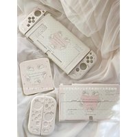 Ins Style Switch Protective Cover Cute Original Rabbit Split Switch Oled Hard Case for Nintendo Switch Lite Controller Joy-Con