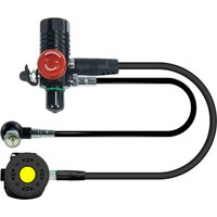 THAISTONE M18*1.5 Scuba Tank Aluminum First-Stage Regulator -Extended Pressure Gauge and Colorful Plastic Second-Stage Regulator