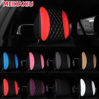 1PU leather embroidered car headrest Headrest and car interior headrest can be separated from the seat available