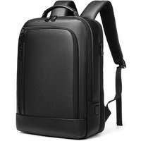 Multifunctional 15.6 inch Laptop Backpack Genuine Leather Travel Bag Men Business Backpack Bag with USB Charging Port Mochila