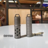 EDC Titanium Alloy PEI Paracord Beads Perfume Storage Box EDC Toys Outdoor Tools