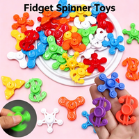 10/30Pcs Mini Fingertip Spinner Toys Bulk Sensory Stress Relief Gadgets Kids Party Favors Goodie Bag Fillers for Easter Egg