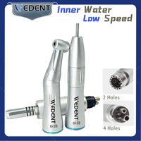 Wedent Dental 1:1 Ratio Contra Angle Inner Internal Water Spray E-type Low Speed Handpiece Push Button