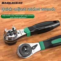 3 in 1 Adjustable Ratchet Wrench Multifunctional Universal Handle 1/4-7/8 6.35-22.5mm Screw Repair Hand Tools for Auto Repair