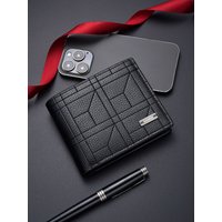 New Fashionable Compact Men's Wallet Soft Leather Multi Card Slot Casual Money Clip for Young Men Wholesale Available