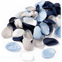 100pcs Mixed Blue Silk Satin Rose Petals Home Decor Vanlentine's Day Throwing Girl Basket Petals for Wedding