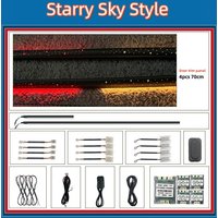Universal 18 In 1 Starry Sky Style Symphony Streamer Car Ambient Lights RGB 64 Color LED Interior Decorative board Strip