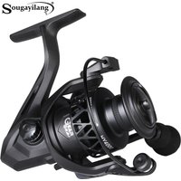 Sougayilang Spinning Reel 5.2:1 Gear Ratio Full Metal Construction Corrosion Resistant 10kg Max Drag for Freshwater Saltwater