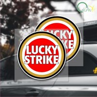 Creative Lucky Strike Car Sticker Motorcycle Bumper Trunk Laptop Window Vinyl Decals High Quality Car Decoration