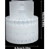 1set Striped Candle Jar Silicone Mold - DIY Circular Stripe Storage Jewelry Box For Clay - Epoxy Resin - Plaster - Concrete