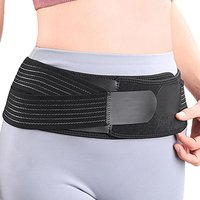 Sacroiliac Belt Elastic Hip Support Brace Adjustable Support Belt Non Slip Hip Brace for Alleviates Discomfort Pelvic Lower Back