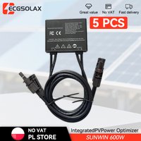 Optymalizator paneli słonecznych ECGSOLAX SUNWIN 600W 5 sztuk, standard europejski, wysoka kompatybilność z inwerterami ECGSOLAX i innymi topowymi markami.