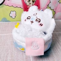 Japan Limited Chiikawa Momonga Q-version bathtub series cute cartoon Rakko Kurimanju pendant gifts for girls plush keychain