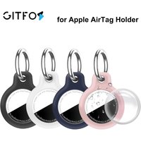 GITFOS Waterproof TPU Case for Apple AirTag Holder Anti-Scratch GPS Tracker Air Tag Key Chain Cover for Keychain Pet Luggage