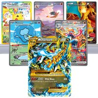5PCS PKM Ex/ex Cards Holographic M Charizard-EX/Mew /Greninja/Pikachu/Charizard/Latias/Milotic/Exex Rare Collection Battle Cards
