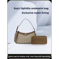 Ophidia Small Size Nylon Underarm Bag Inner Storage Pouch Pure Color Cosmetic Bag Underarm Bag Storage Organizer