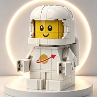 250PCS Space Up-Scaled Baby Astronaut Model Building Blocks Classic Creative Assembly Educational Festival Party Gifts