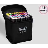 48 Colors Oily Art Marker Pen Set for Draw Double Headed Sketching Oily Tip Based Markers Graffiti Manga School Art Suppli Pens